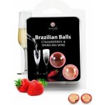 Tělový olej BRAZILIAN strawberry and champagne 2 BALLS SET – Sleviste.cz