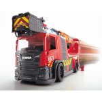 Dickie Auto hasičské Scania hasiči 35cm stříká vodu na baterie Světlo Zvuk