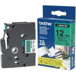 Brother TZE-731, zelená/černá, 12mm – Sleviste.cz