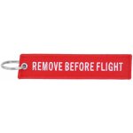 Přívěsek na klíče remove before flight červená menší – Zboží Mobilmania