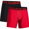 Boxerky, trenky, slipy, tanga Under Armour Charged Tech 6in 2 Pack black/red