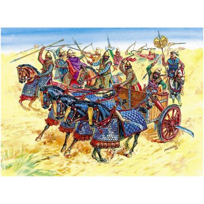ZVEZDA Wargames (AoB) figurky 8008 - Persian Chariot and Cavalry (1:72) – Zboží Dáma