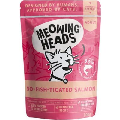Meowing Heads So Fish Ticated Salmon GRAIN FREE 100 g – Zboží Mobilmania