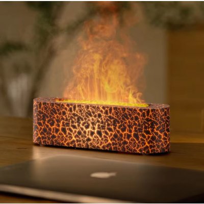 MXM Aroma difuzér se simulací ohně - černý, lávový, 150ml – Zboží Živě