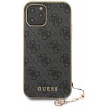 Pouzdro Guess 4G Charms iPhone 12/12 Pro 6.1 šedé