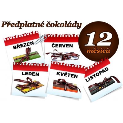 Předplatné čokolády na 12 měsíců, 1 tabulka (hořká) – Zbozi.Blesk.cz