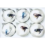 Irisa Sada Ptačí vánoční revoluce 6 ks skleněné ozdoby velikost 8 cm letí až do srdce vánočního shonu Velikost: 8 cm Balení: 6ks Barva: bílá – Hledejceny.cz