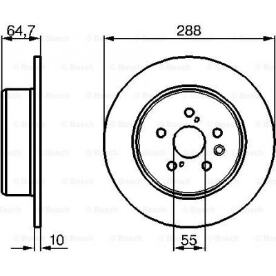 BOSCH Brzdový kotouč 0 986 479 243 – Zbozi.Blesk.cz