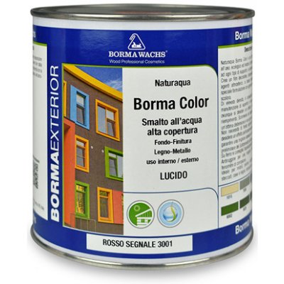 Borma Wachs Barva na dřevo a kov Waterbased Enamel 0,6 l bílý