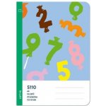 Optys Sešit A5 čtverečkovaný 5110 motiv čísla – Hledejceny.cz