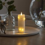 Konstsmide LED vosková svíčka krémová barva jantarová 12,7 cm 1824-180 – Hledejceny.cz