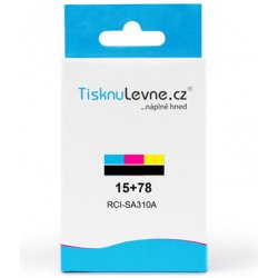 TisknuLevne.cz HP - Multi Pack pro č.15+78 SA310AE (č.15+ č.78) (Černá a barevná) - Kompatibilní