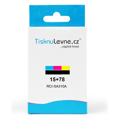 TisknuLevne.cz HP - Multi Pack pro č.15+78 SA310AE (č.15+ č.78) (Černá a barevná) - Kompatibilní