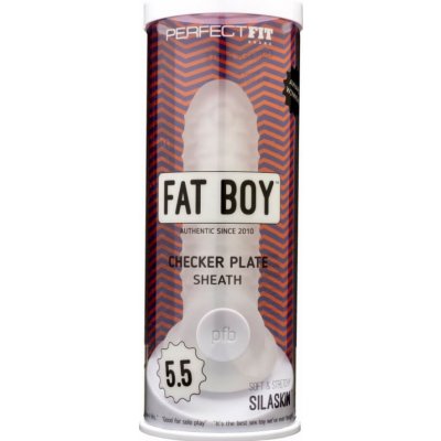 Fat Boy Checker Box - návlek na penis 15 cm - mléčně bílý – Zbozi.Blesk.cz