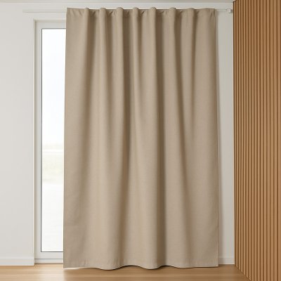 Takoy Blackout závěs 140x250 na univerzální pásce pískový-HT-00463 | 140 x 250 cm – Hledejceny.cz