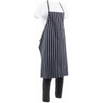 Chef Works B248 náprsní zástěra Premium s černými a bílými pruhy – Hledejceny.cz