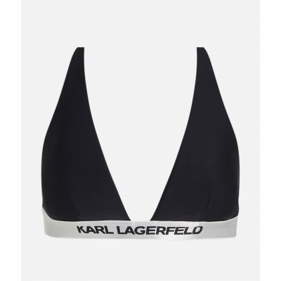 Karl Lagerfeld plavky LOGO TRIANGLE TOP W/ ELASTIC černá – Zbozi.Blesk.cz