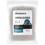 Allnature himalájská sůl černá jemná 500 g – Zboží Dáma