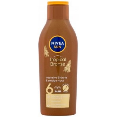 Nivea Sun Tropical Bronze Milk SPF6 mléko na opalování s karotenem 200 ml – Zboží Mobilmania