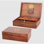 Kavatza Leaf Secret Lock ručně vyrobený dřevěný box – Zboží Mobilmania