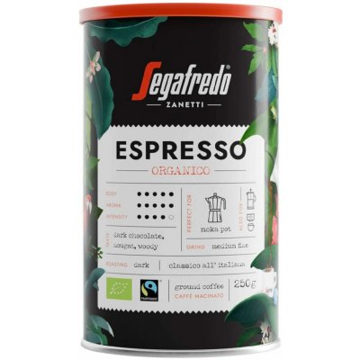 Segafredo Espresso Organico mletá káva 250 g – Sleviste.cz