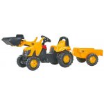 Rolly Toys Traktor šlapací JCB s čelním nakladačem a návěsem – Zbozi.Blesk.cz