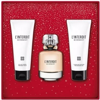 Givenchy L'Interdit EDP 50 ml + tělové mléko 75 ml + tělový olej 75 ml dárková sada