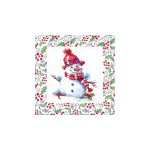 Zarámovaný sněhulák 33x33 UBF003062 – Zboží Dáma