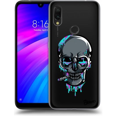 Pouzdro Picasee silikonové Xiaomi Redmi 7 - EARTH - Lebka 3.0 čiré – Sleviste.cz