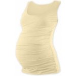 Jožánek Johanka těhotenské tričko bez rukávů caffe latte – Zboží Dáma