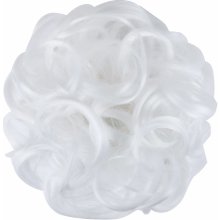 Girlshow Příčesek drdol na gumičce odstín bílý