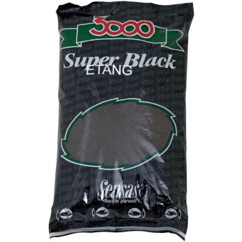Sensas Krmení 3000 Super Black 1kg Jezero-černý