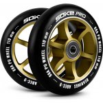Soke Kolečka pro koloběžku 110 mm zlatá 2 ks – Hledejceny.cz