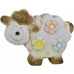 Ovečka keramická s květinami 15x20 cm – Hledejceny.cz