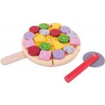 Bigjigs Toys krájecí dřevěná pizza – Zbozi.Blesk.cz