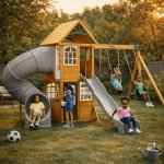 Kidkraft Dětské hřiště Sterling Falls s turbo tobogánem – Zbozi.Blesk.cz