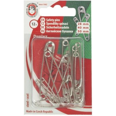 BELLATEX s.r.o. G - Špendlík spínací Fe mix 28,40,50mm (v.1,2,3) 12ks/miska stříbrný – Sleviste.cz