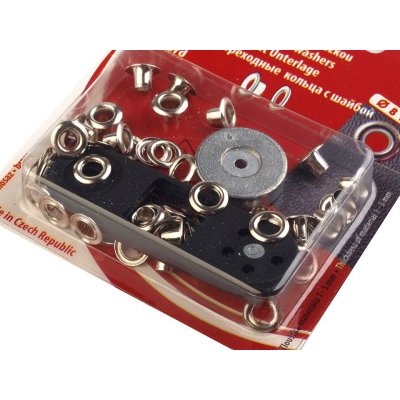 Průchodky s podložkou vnitřní Ø4 mm / vnější Ø8 mm, velké, 1 nikl – Hledejceny.cz