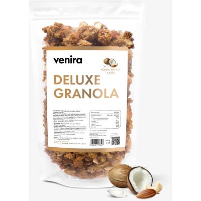 Venira deluxe granola, kokos, mandle a kešu 350 g – Zboží Dáma