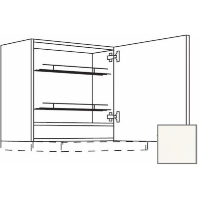 Naturel Kuchyňská skříňka horní Erika24 pro digestoř 60x72x35 cm bílá lesk 450.WDAF657RN – Zboží Mobilmania