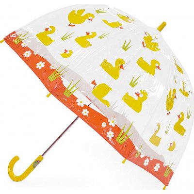 Blooming Brollies Dětský průhledný holový deštník Buggz Kids Stuff Ducks – Zboží Mobilmania