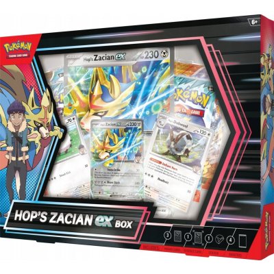 Pokémon TCG Hop's Zacian ex Box – Zboží Mobilmania