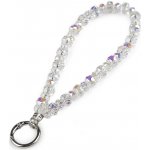 Přívěsek na mobil ze skleněných korálků crystal AB 1ks – Zboží Živě