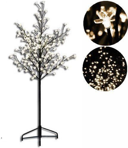 D01122 Dekorativní LED osvětlení strom s květy 1,5 m OEM