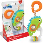 Clementoni Elektronická chrastítko s úchytem Chameleón – Zboží Mobilmania
