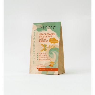 Natuty Prací prášek na světlé a bílé prádlo 1 kg – Zboží Dáma