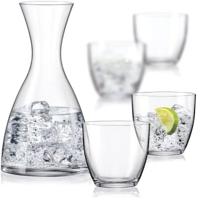 Crystalex WATER SET karafa a sklenice na vodu 5ks – Zboží Dáma