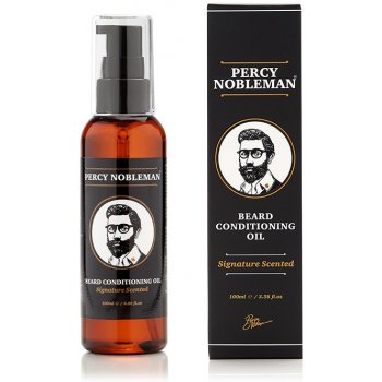 Percy Nobleman Beard Care vyživující olejový kondicionér na vousy (Signature Scented, 99% Organic Ingredients) 100 ml