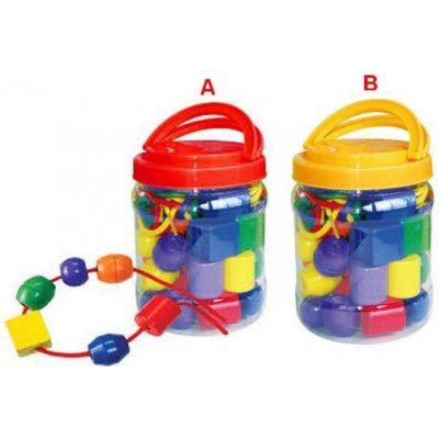 Korálky v dóze 30 ks dřevěné – Hledejceny.cz