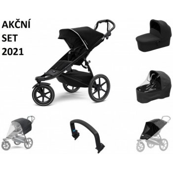 THULE Urban Glide 2 Black 2022 + pláštěnka + ochranná síť + madlo + korba + pláštěnka na korbičku